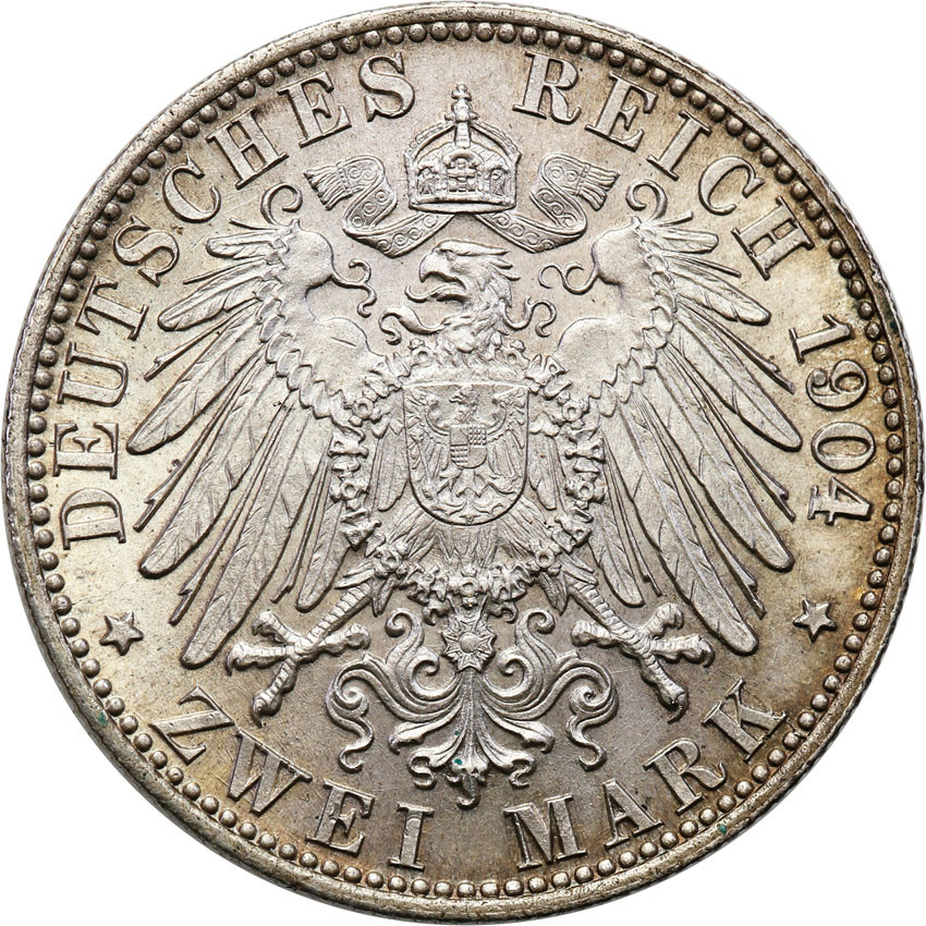 Niemcy, Brema. 2 marki 1904 J, Hamburg
